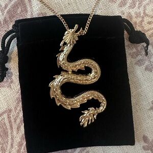 New dragon gold necklace pendant